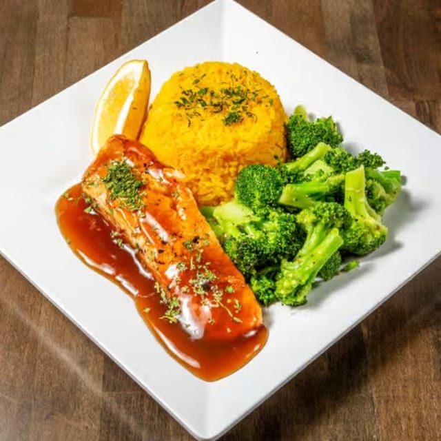 Grilled Salmon.